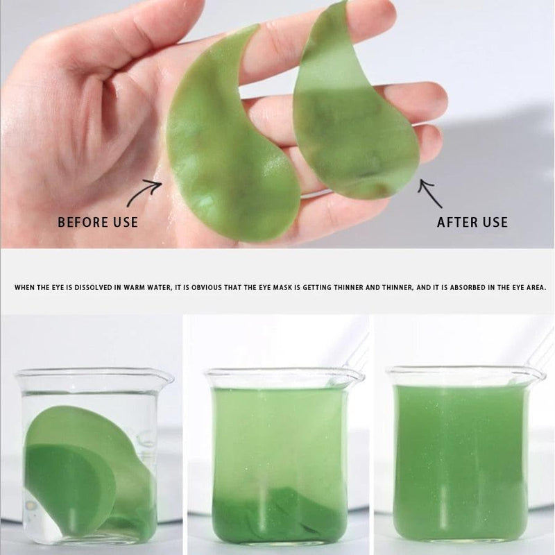 Os adesivos para os olhos Seaweed Firming Eye Mask são uma solução eficaz para tratar as rugas, bolsas escuras e olheiras ao redor dos olhos. - romsalti
