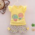 Conjunto de Roupas de Verão para Meninas (2 peças)