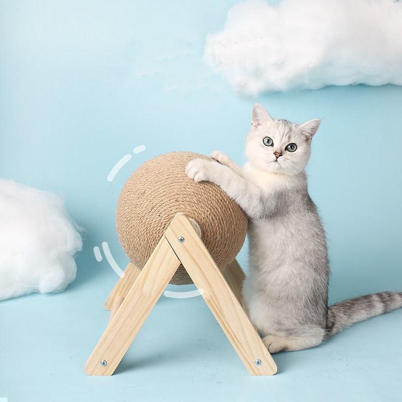 Brinquedo de Bola de Arranhar para Gatos - Diversão e Cuidados