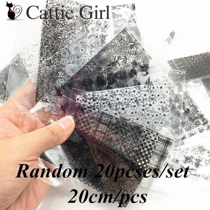 10pcses/set  Nails Foil Stickers Cupid Love Design  Manicure Angel Lover Nail Art Transfer Paper Nails Art Decals