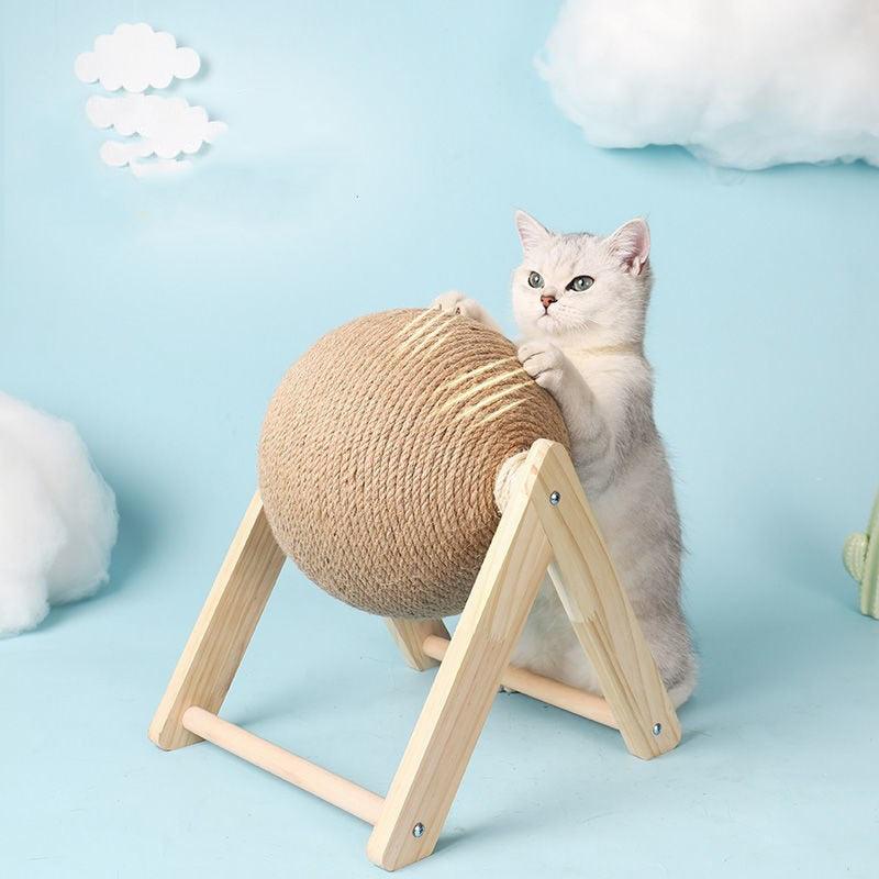 Brinquedo de Bola de Arranhar para Gatos - Diversão e Cuidados