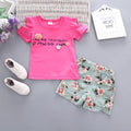 Conjunto de Roupas de Verão para Meninas (2 peças)