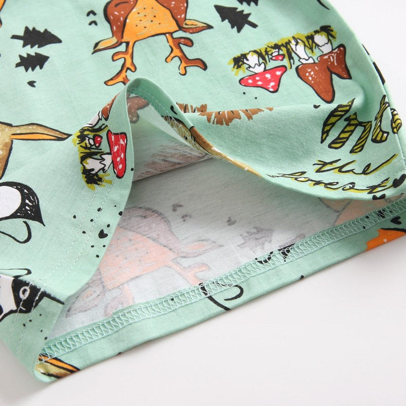 Conjunto de Roupas Infantis Fofas de Algodão