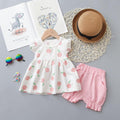 Conjunto de Roupas de Verão para Meninas (2 peças)