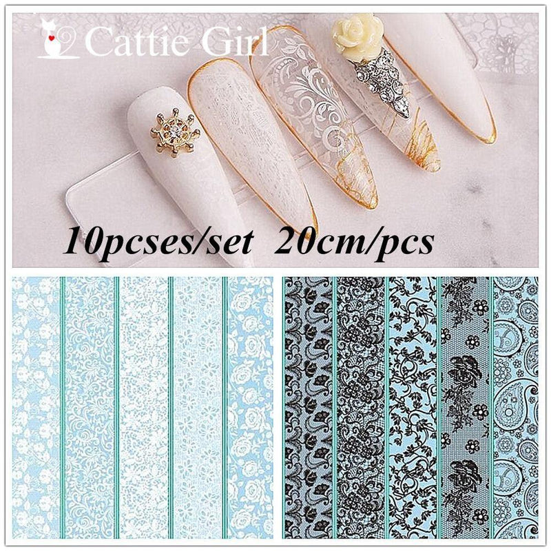10pcses/set  Nails Foil Stickers Cupid Love Design  Manicure Angel Lover Nail Art Transfer Paper Nails Art Decals