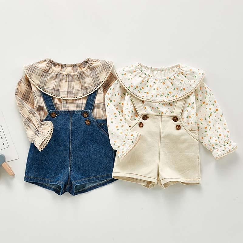 Macacão Jeans de Primavera/Outono para Bebês