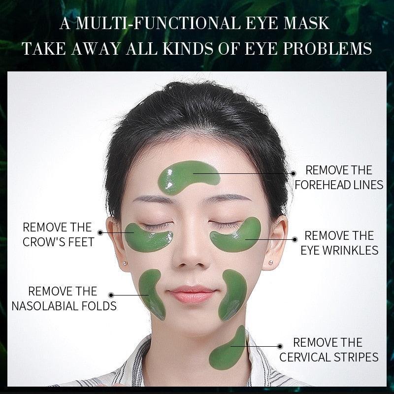 Os adesivos para os olhos Seaweed Firming Eye Mask são uma solução eficaz para tratar as rugas, bolsas escuras e olheiras ao redor dos olhos. - romsalti