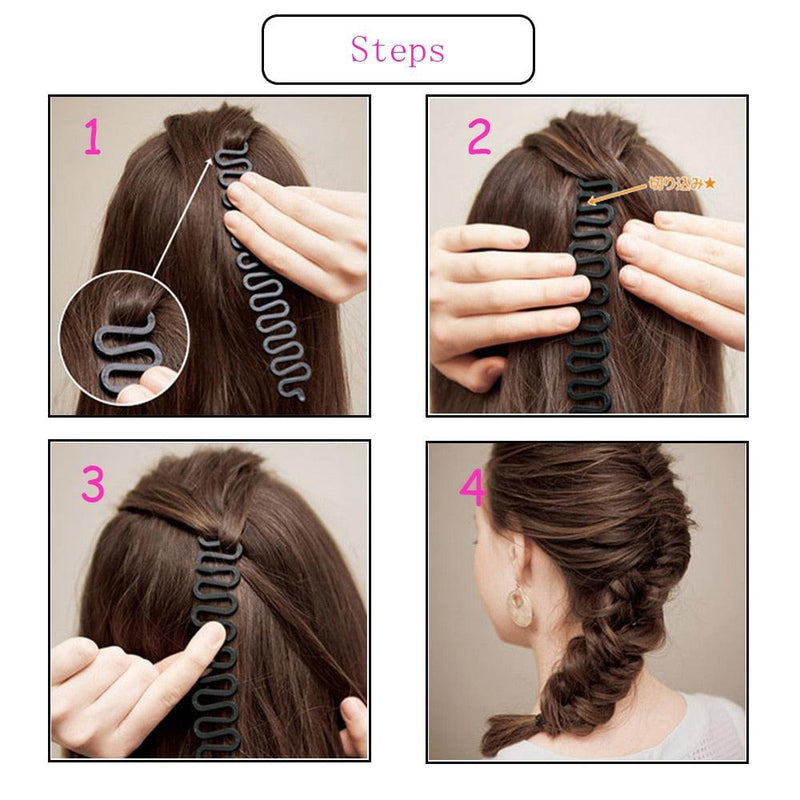 Ferramenta de Trança de Ondas Fashion