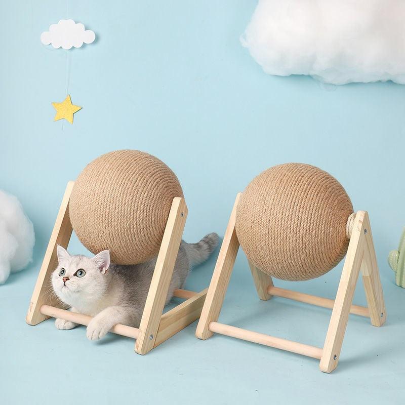 Brinquedo de Bola de Arranhar para Gatos - Diversão e Cuidados