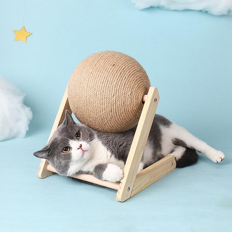 Brinquedo de Bola de Arranhar para Gatos - Diversão e Cuidados