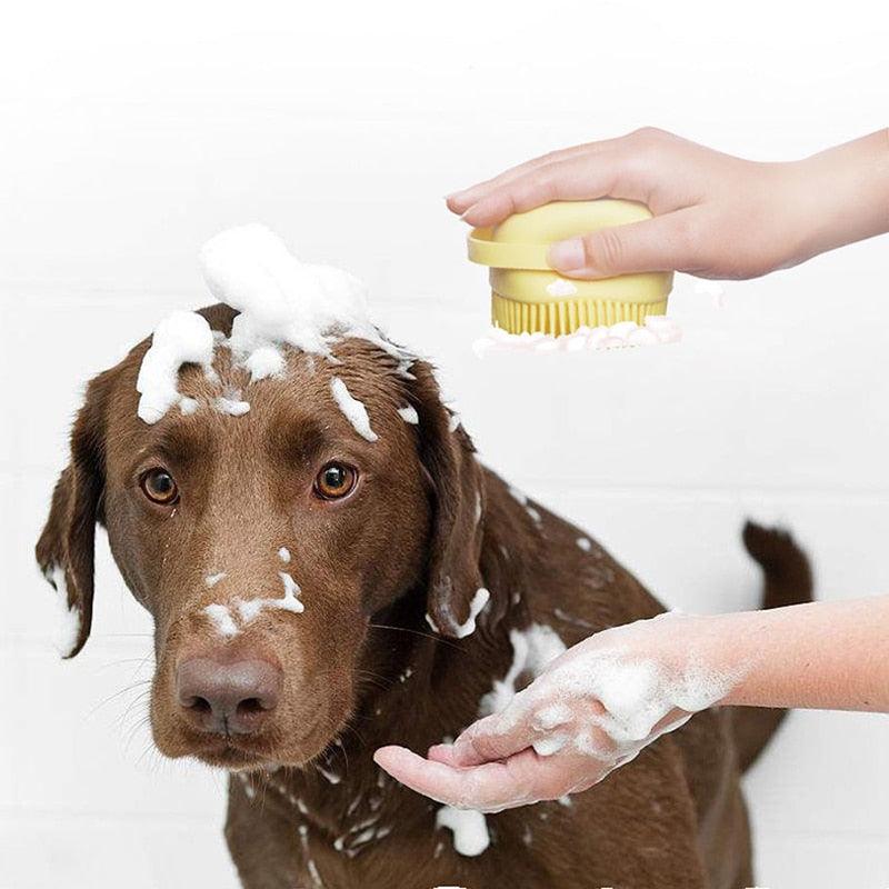 Luva de Massagem e Escovação para Banho de Cães e Gatos