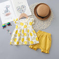Conjunto de Roupas de Verão para Meninas (2 peças)