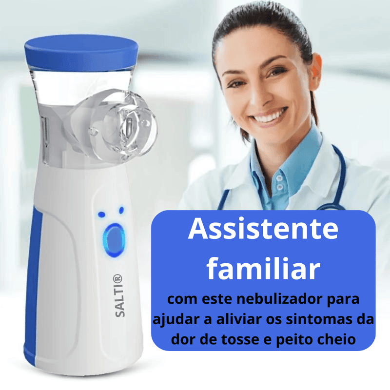 Inalador Nebulizador Sallti®- Portátil e ultra silencioso (Leve 2 Pague 1)