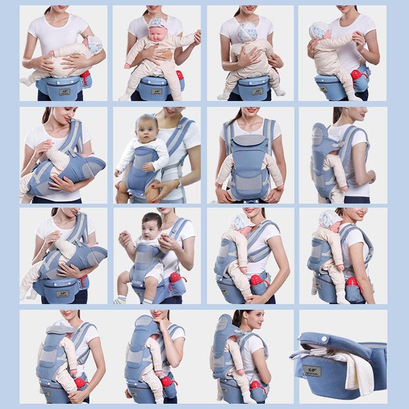 Mochila Ergonômica para Bebê com Assento de Quadril
