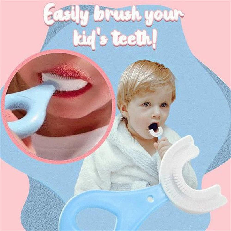 Escova de Dentes Infantil U-Shaped 360 Graus