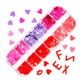 Glitter 3D Nail Art Variado