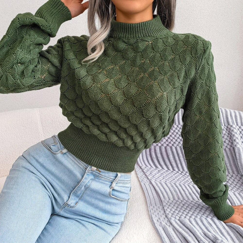 JFUNCY (Suéter Tricotado Feminino Moderno)