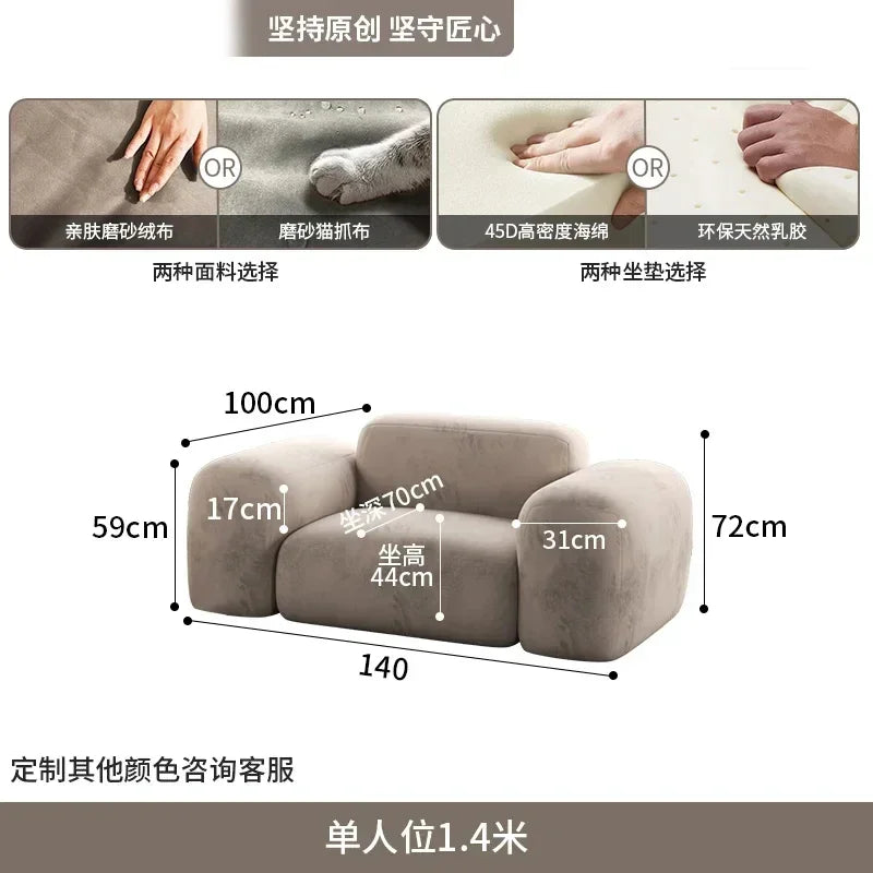 Sofá-cama moderno de 3 lugares para sala de estar, espuma XXL