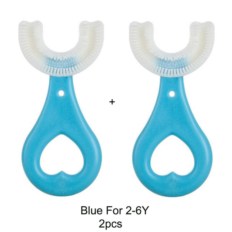 Escova de Dentes Infantil U-Shaped 360 Graus