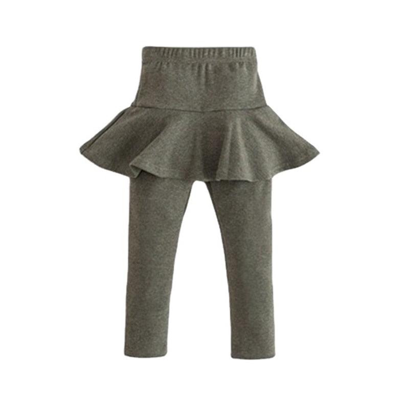 Leggings Infantis em Cores Sólidas (2-10 anos)