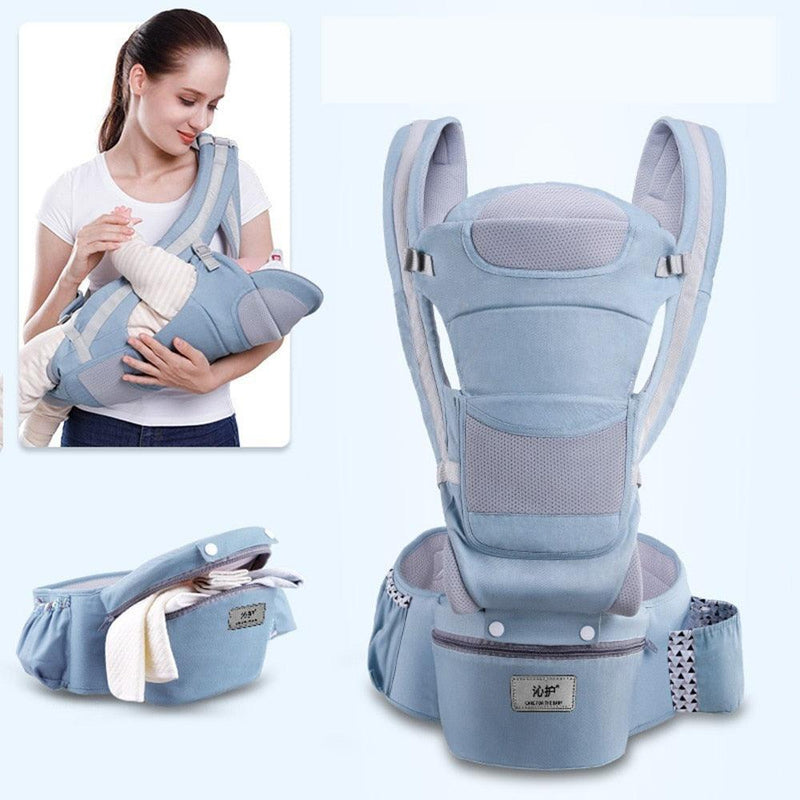 Mochila Ergonômica para Bebê com Assento de Quadril