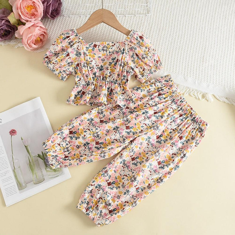 Conjunto de Roupas de Verão para Meninas
