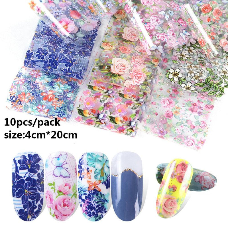 10pcses/set  Nails Foil Stickers Cupid Love Design  Manicure Angel Lover Nail Art Transfer Paper Nails Art Decals