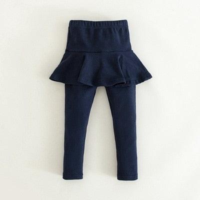 Leggings Infantis em Cores Sólidas (2-10 anos)