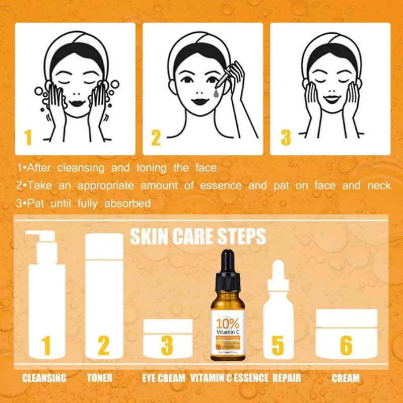 Vitamin C Serum for Face Whitening Facial Serum Hyaluronic Acid Dark Spot Remover Korean Skin Care Products Skincare
