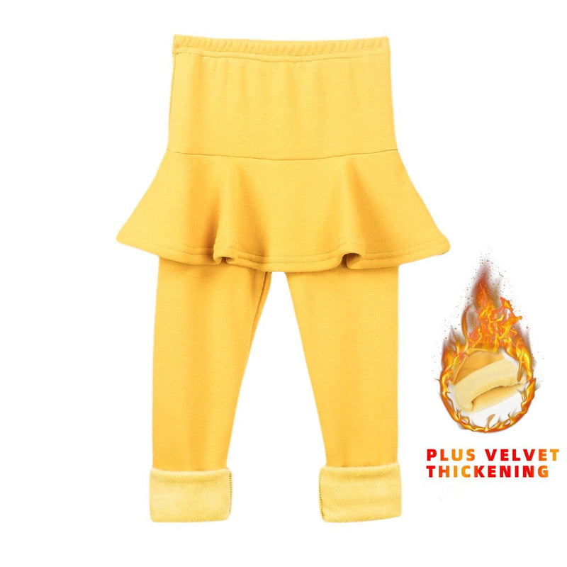 Leggings Infantis em Cores Sólidas (2-10 anos)