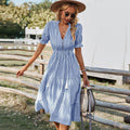 Vestido V-neck Ruffles 2023