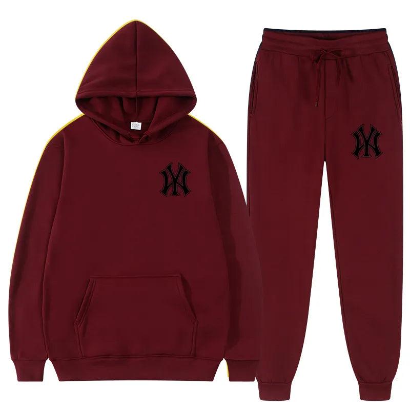 2022 Winter Brand Tracksuits Men's sets Long Sleeve Pullover + Jogging Trousers 2pcs Sets Fitness Running Suits sportswer Male