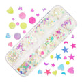 Glitter 3D Nail Art Variado