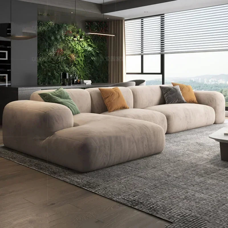 Sofá-cama moderno de 3 lugares para sala de estar, espuma XXL