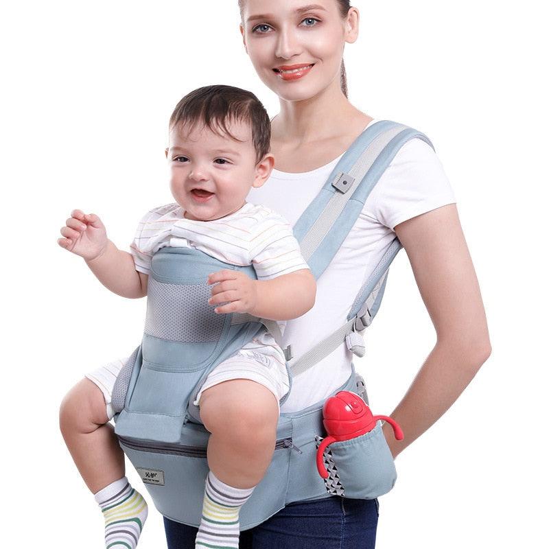 Mochila Ergonômica para Bebê com Assento de Quadril