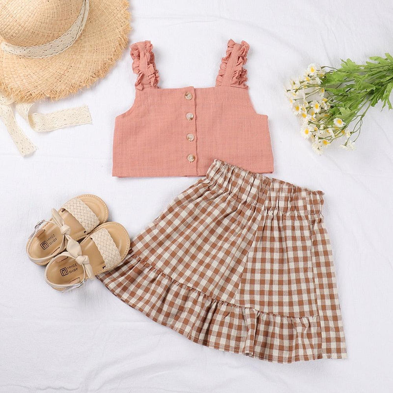 Conjunto de Roupas de Verão para Meninas