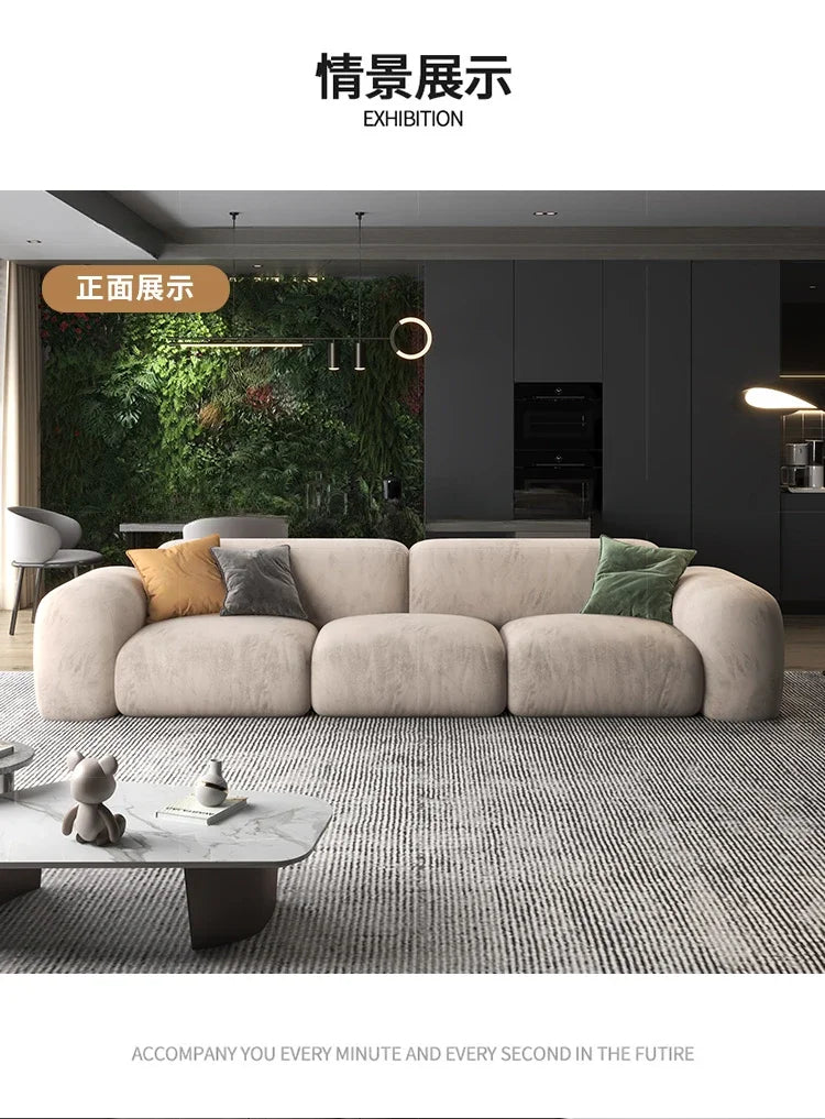 Sofá-cama moderno de 3 lugares para sala de estar, espuma XXL