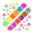Glitter 3D Nail Art Variado