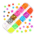 Glitter 3D Nail Art Variado