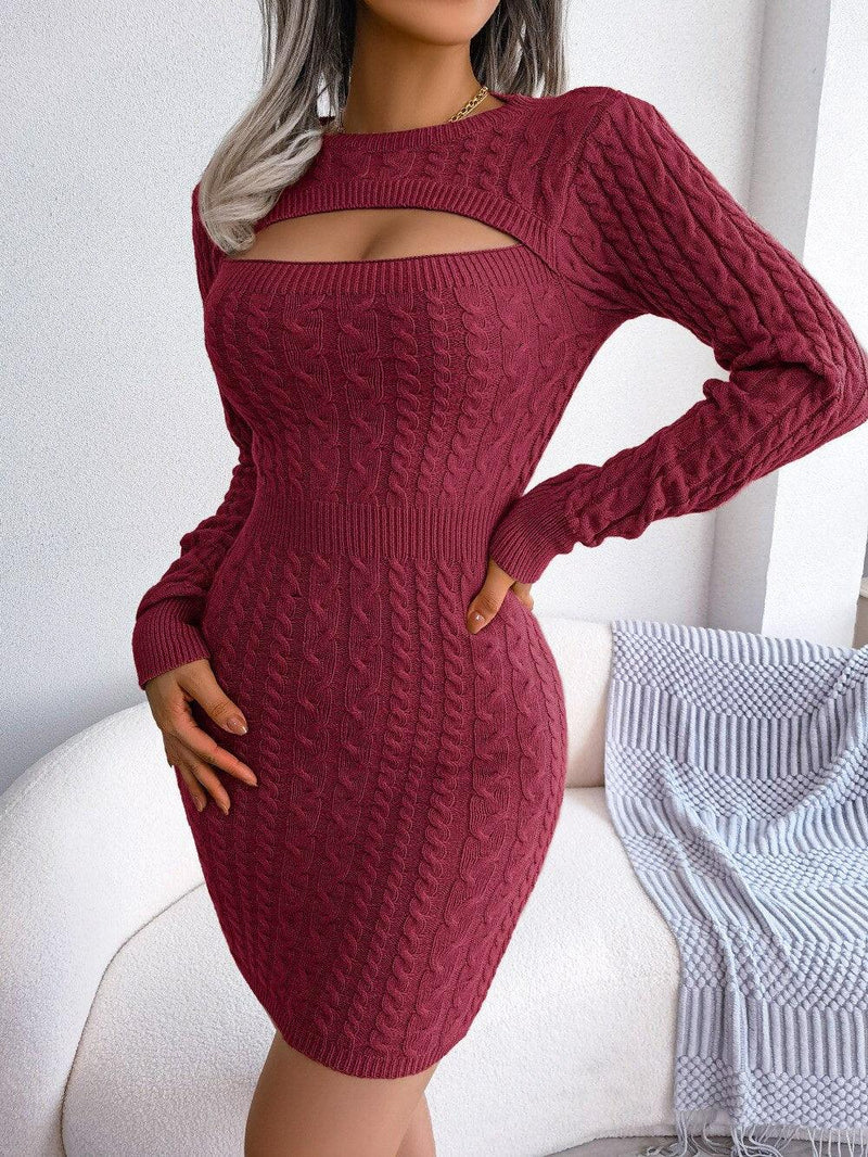 JFUNCY (Vestido Bodycon Vazado Feminino)