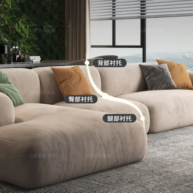 Sofá-cama moderno de 3 lugares para sala de estar, espuma XXL
