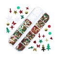 Glitter 3D Nail Art Variado