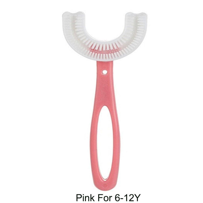 Escova de Dentes Infantil U-Shaped 360 Graus