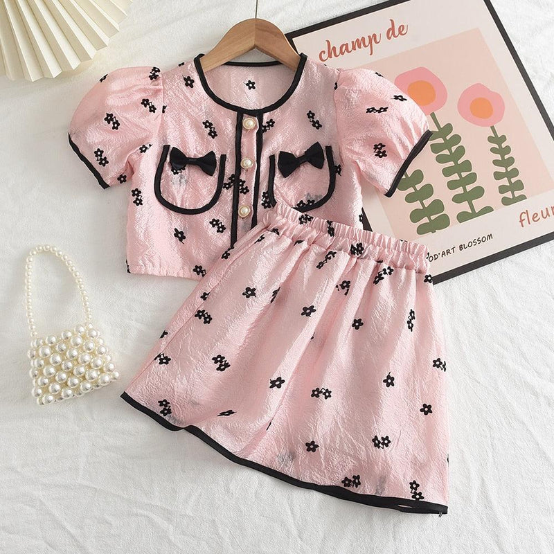 Conjunto de Roupas de Verão para Meninas