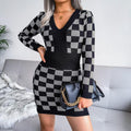 JFUNCY (Mini Vestido Xadrez Moderno)