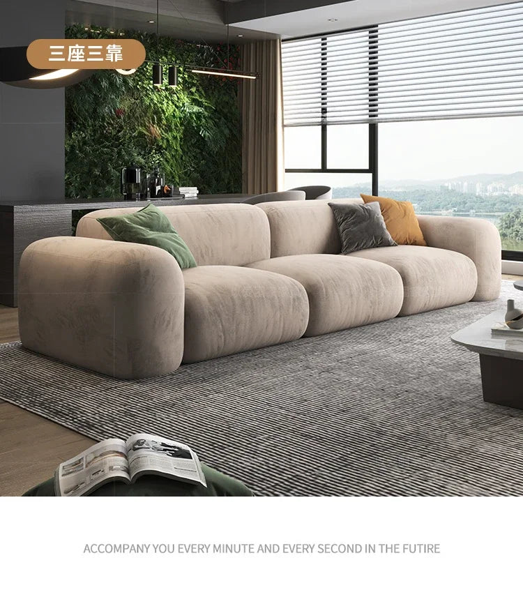 Sofá-cama moderno de 3 lugares para sala de estar, espuma XXL