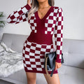 JFUNCY (Mini Vestido Xadrez Moderno)