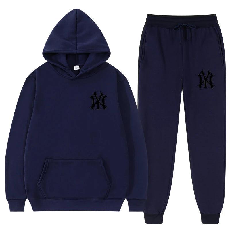 2022 Winter Brand Tracksuits Men's sets Long Sleeve Pullover + Jogging Trousers 2pcs Sets Fitness Running Suits sportswer Male