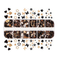 Glitter 3D Nail Art Variado