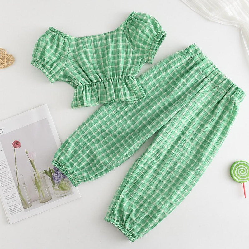 Conjunto de Roupas de Verão para Meninas